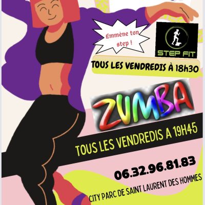 flyer zumba septembre 2024 sabrina zumbrina saint laurent des hommes